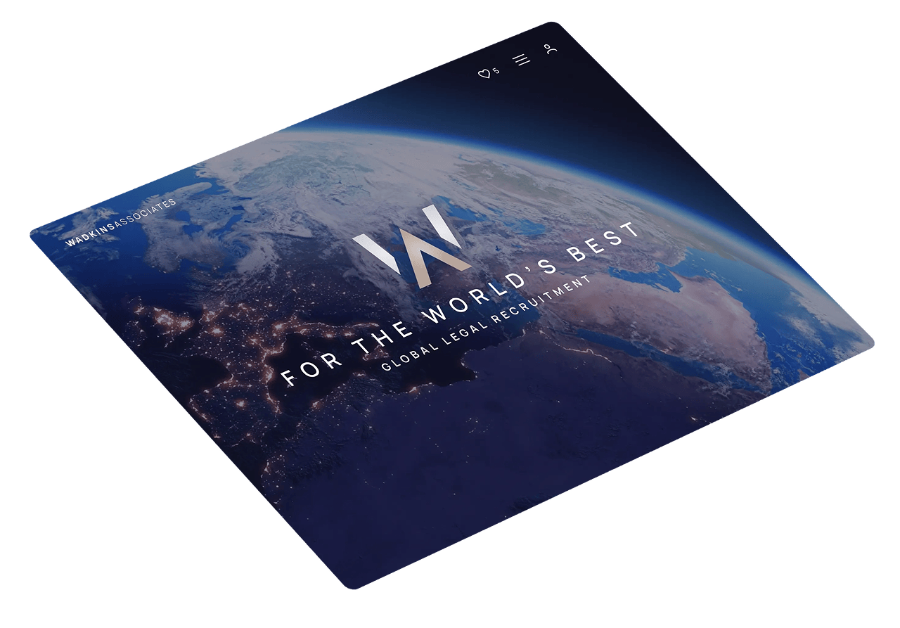 Recruitment website on tablet